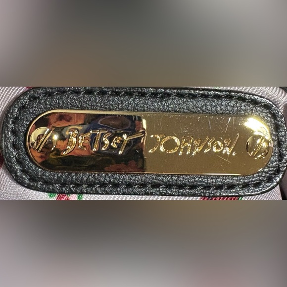 Betsey Johnson Black and White Polka Dot Bag with Red Bow - Picture 8 of 8